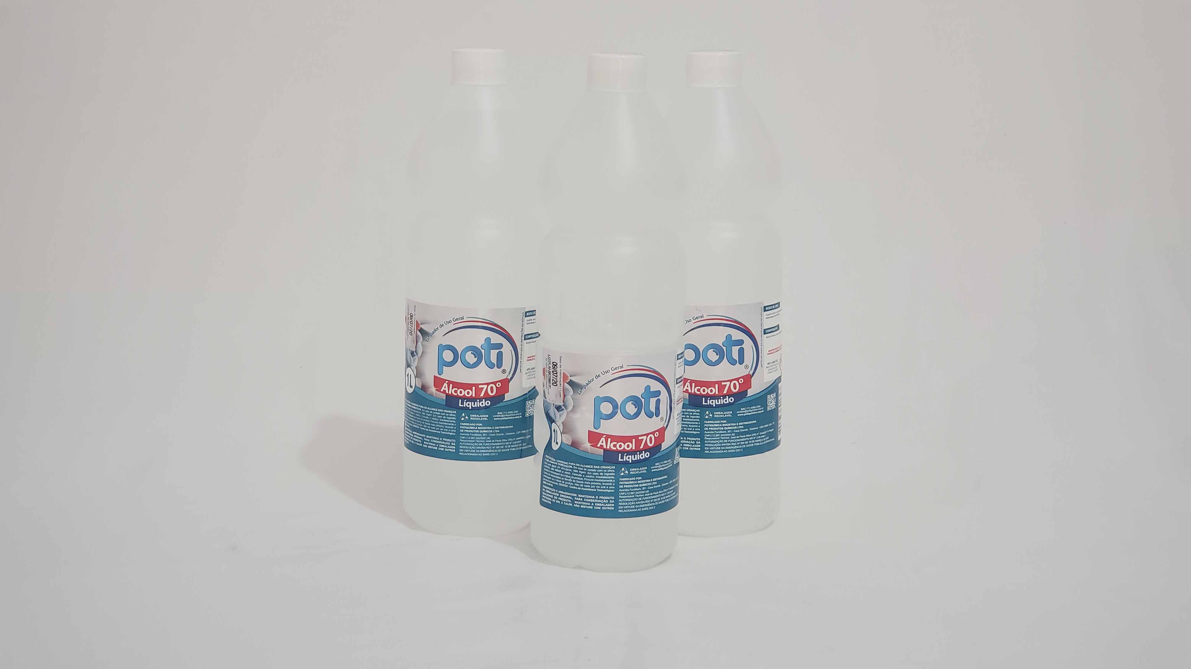 Imagem do produto: Álcool Liquido Poti, Álcool 70% 1L