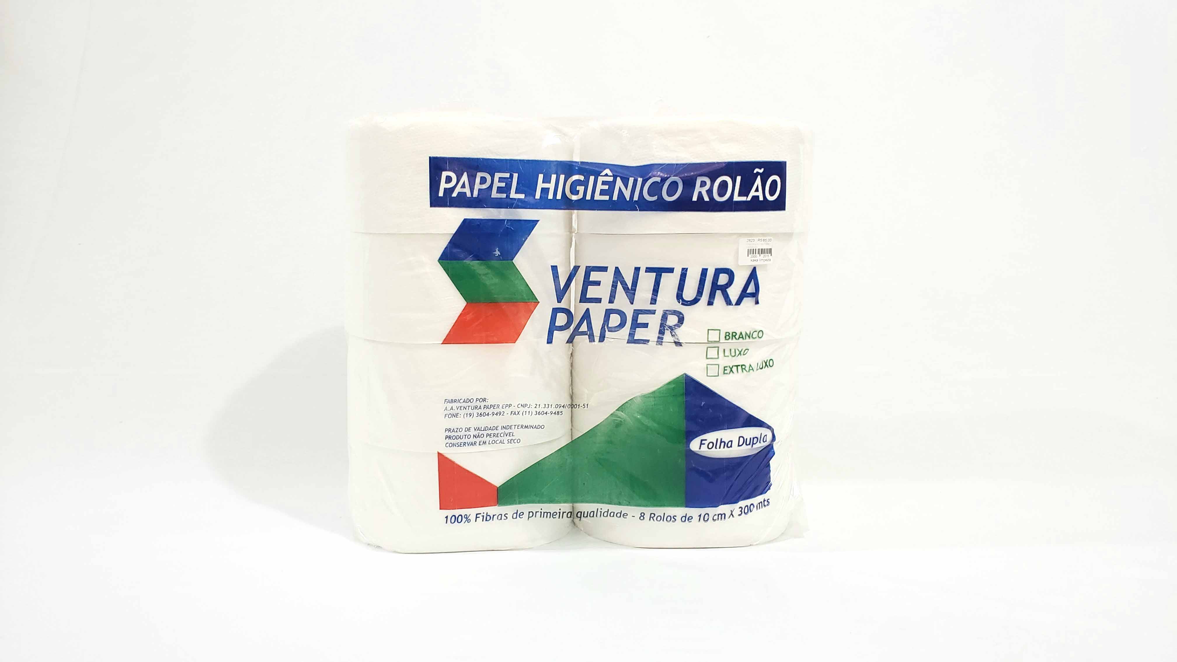 Imagem do produto: Papel Higiênico Ventura Paper, Folhas Duplas c/ 12 Rolos