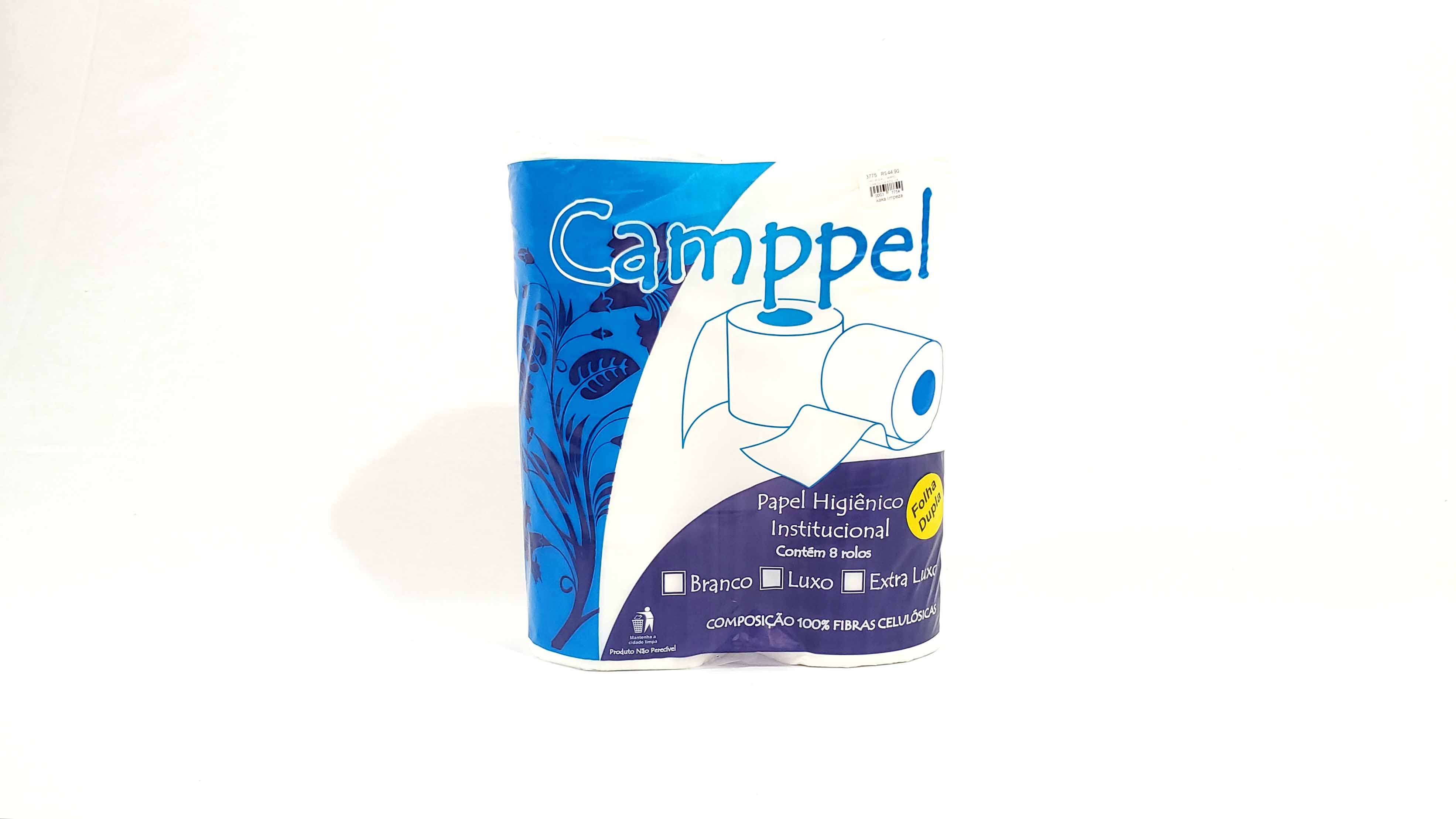 Imagem do produto: Papel Higiênico Camppel, Folhas Duplas c/ 8 Rolos de 300m