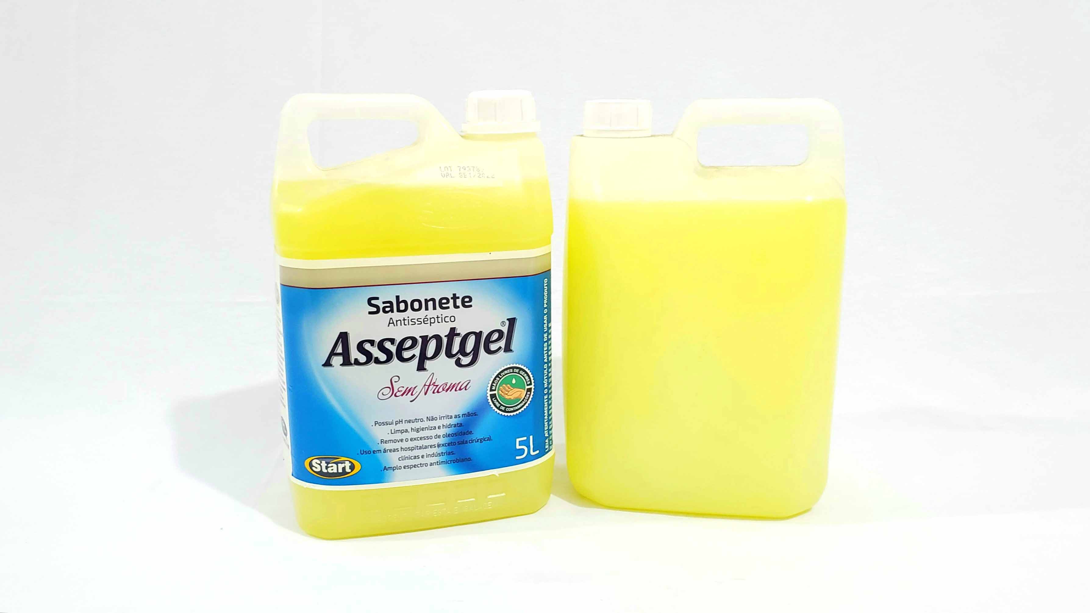 Imagem do produto: Sabonete Líquido Asseptgel, Antisséptico Sem Aroma 5L