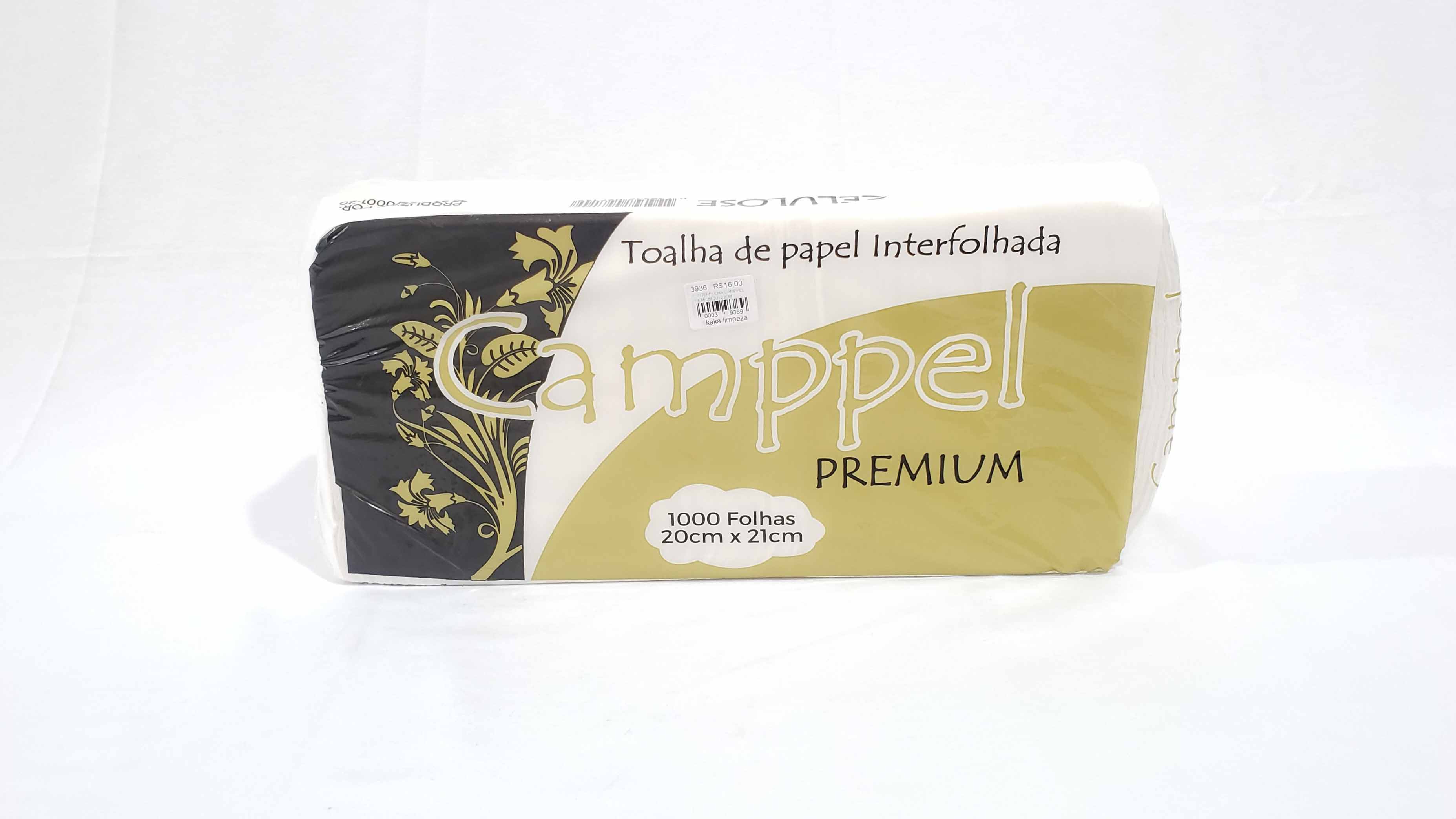 Imagem do produto: Papel Interfolhado Camppel, Premium 20x21Cm 1000 Folhas