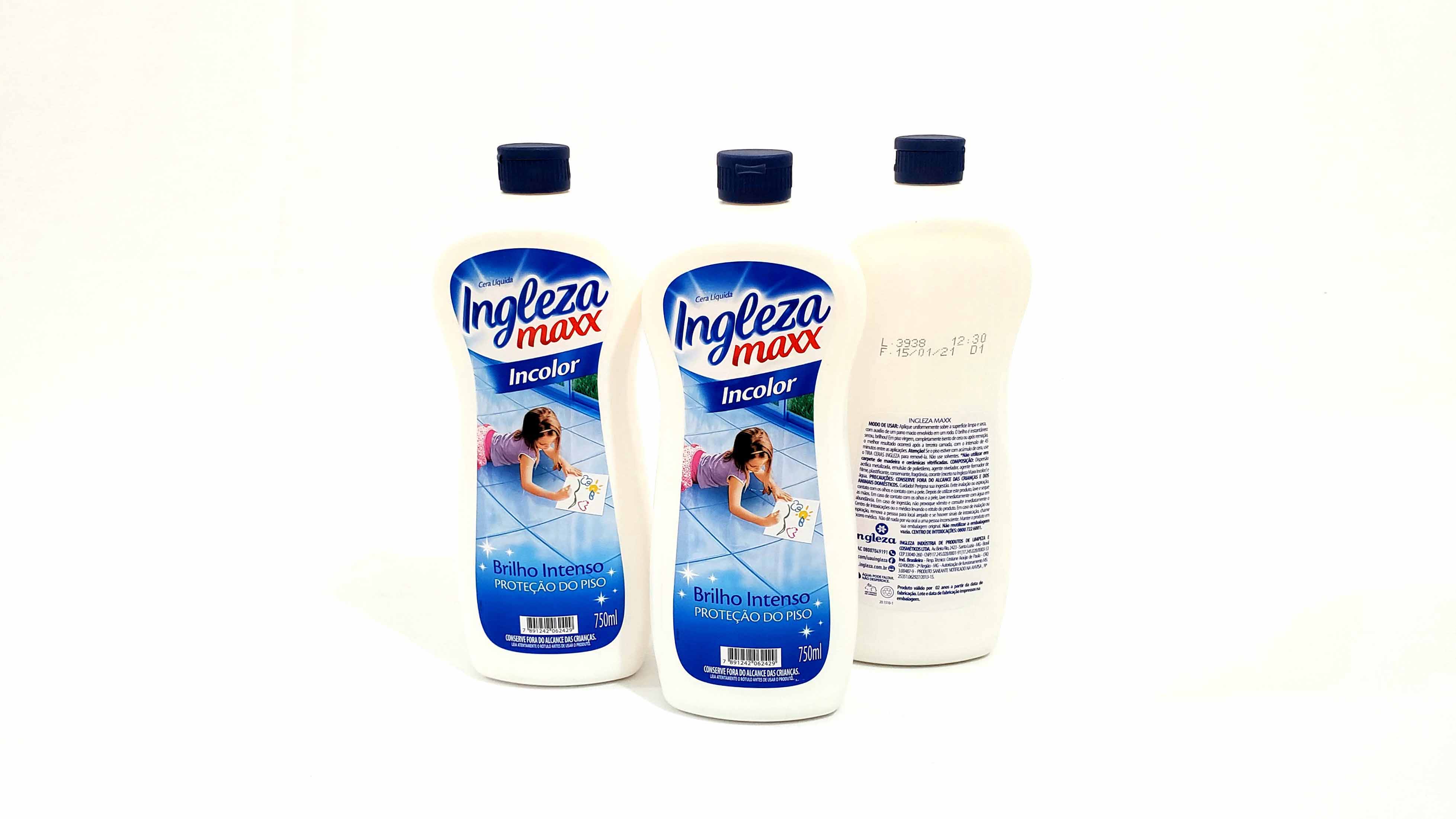 Imagem do produto: Cera Líquida Ingleza, Maxx Incolor 750 ml