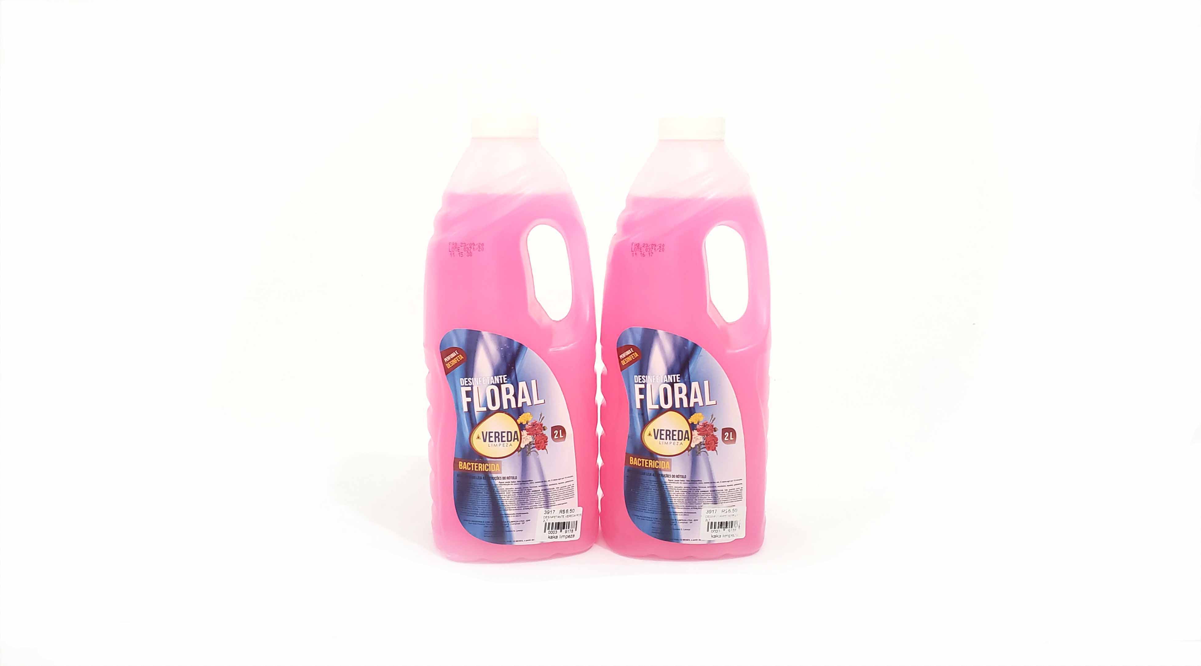 Imagem do produto: Desinfetante p/ Uso Geral Vereda, Bactericida Floral Rosa 2L