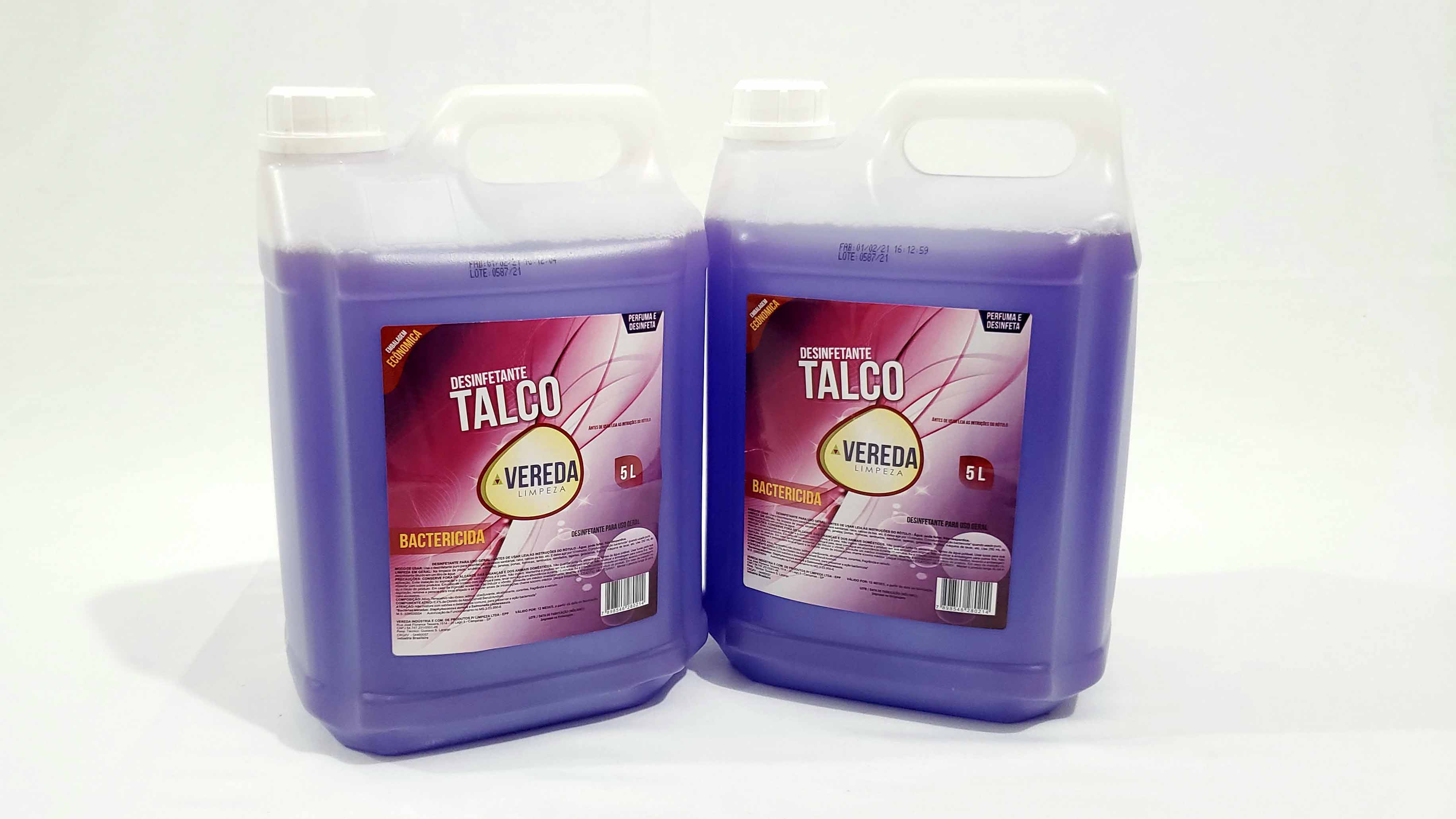 Imagem do produto: Desinfetante p/ Uso Geral Vereda, Bactericida Talco 5L