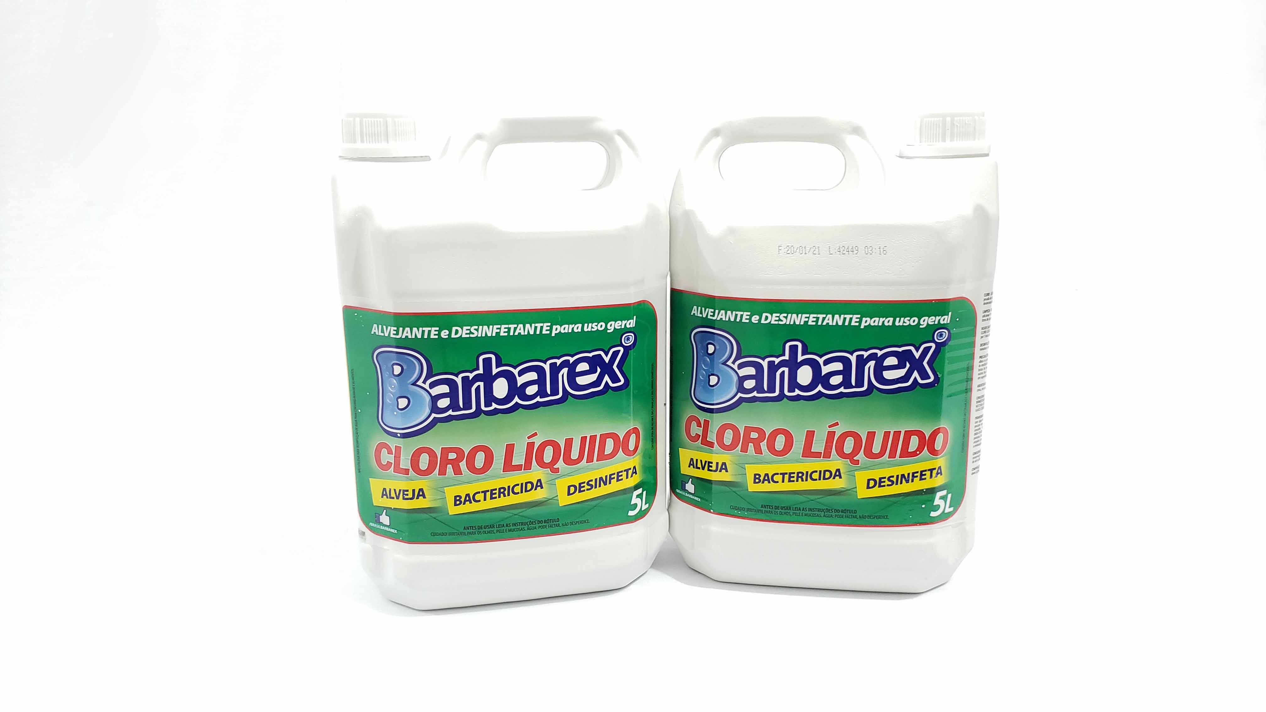 Imagem do produto: Alvejante e desinfetante Barbarex Cloro líquido 5L