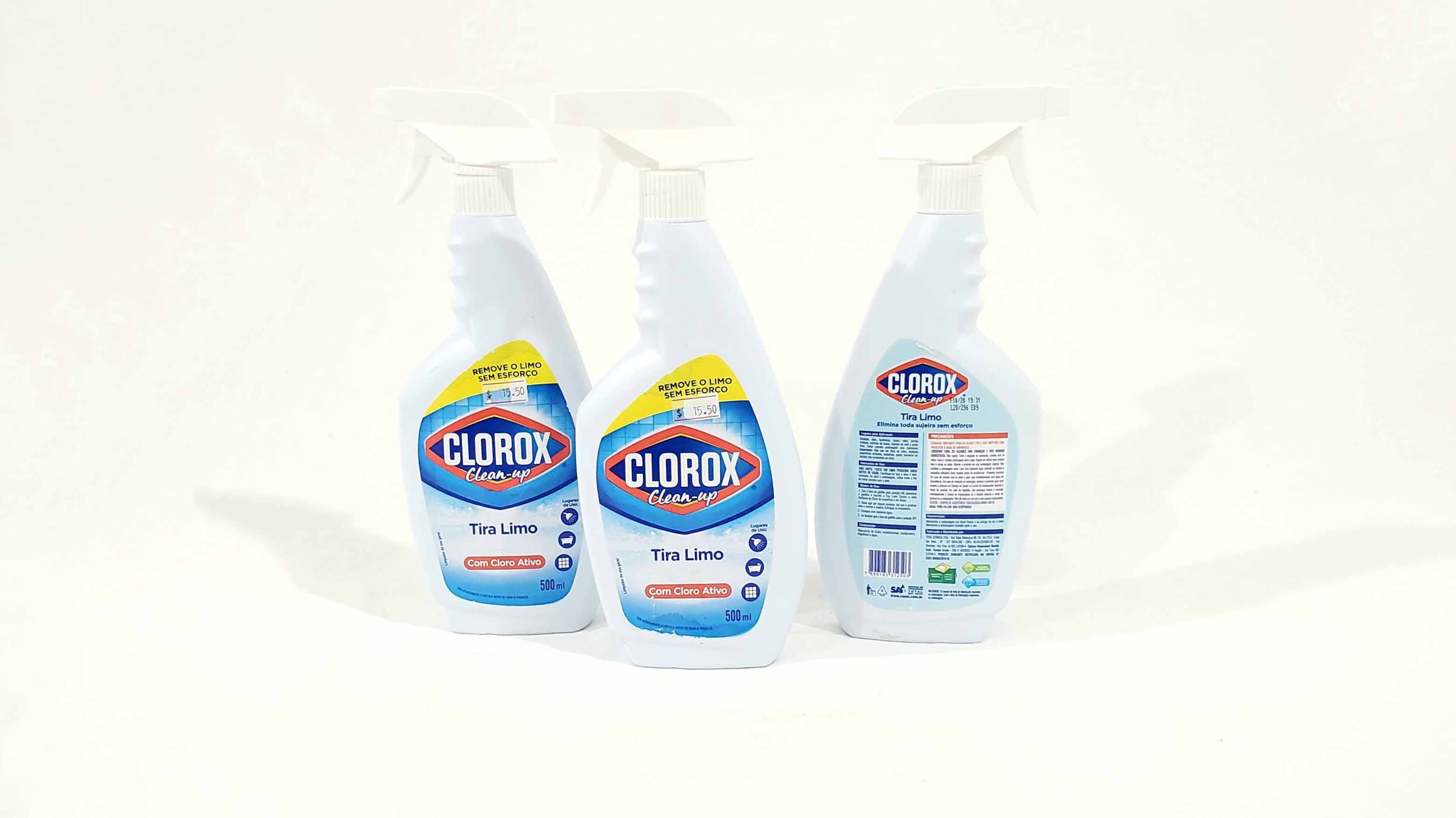 Imagem do produto: Tira Limo Clorox, Removedor de Limo Spray c/ Cloro Ativo 500 ml