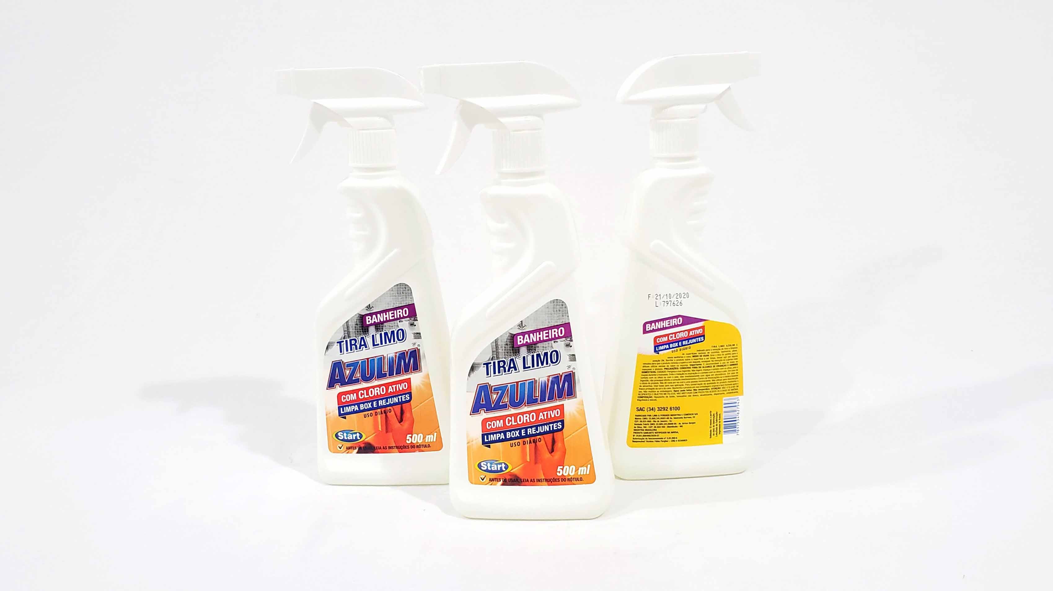 Imagem do produto: Tira Limo Azulim, Spray Com Cloro Ativo 500 ml