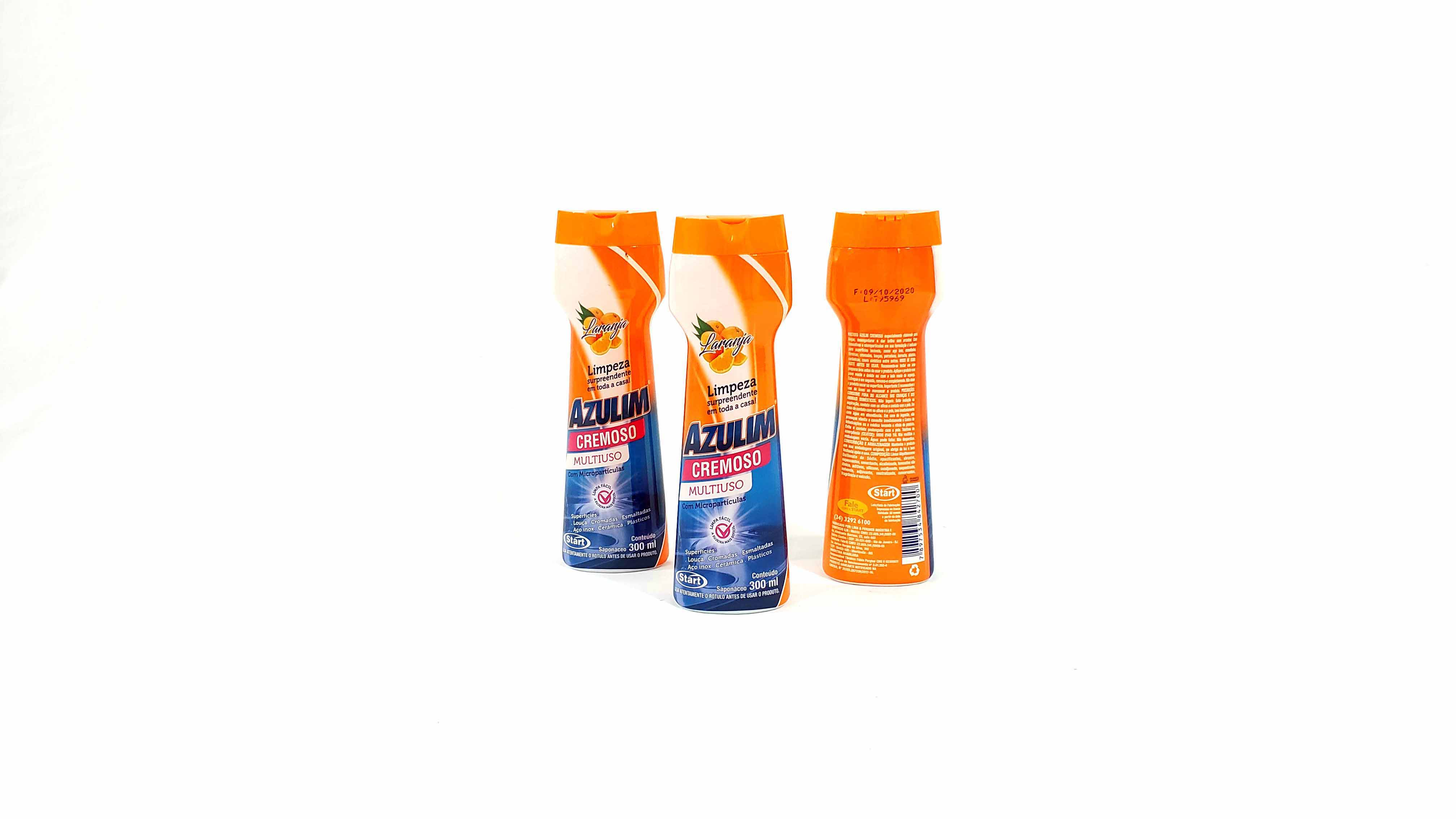 Imagem do produto: Sapólio Cremoso Azulim, Laranja 300 ml