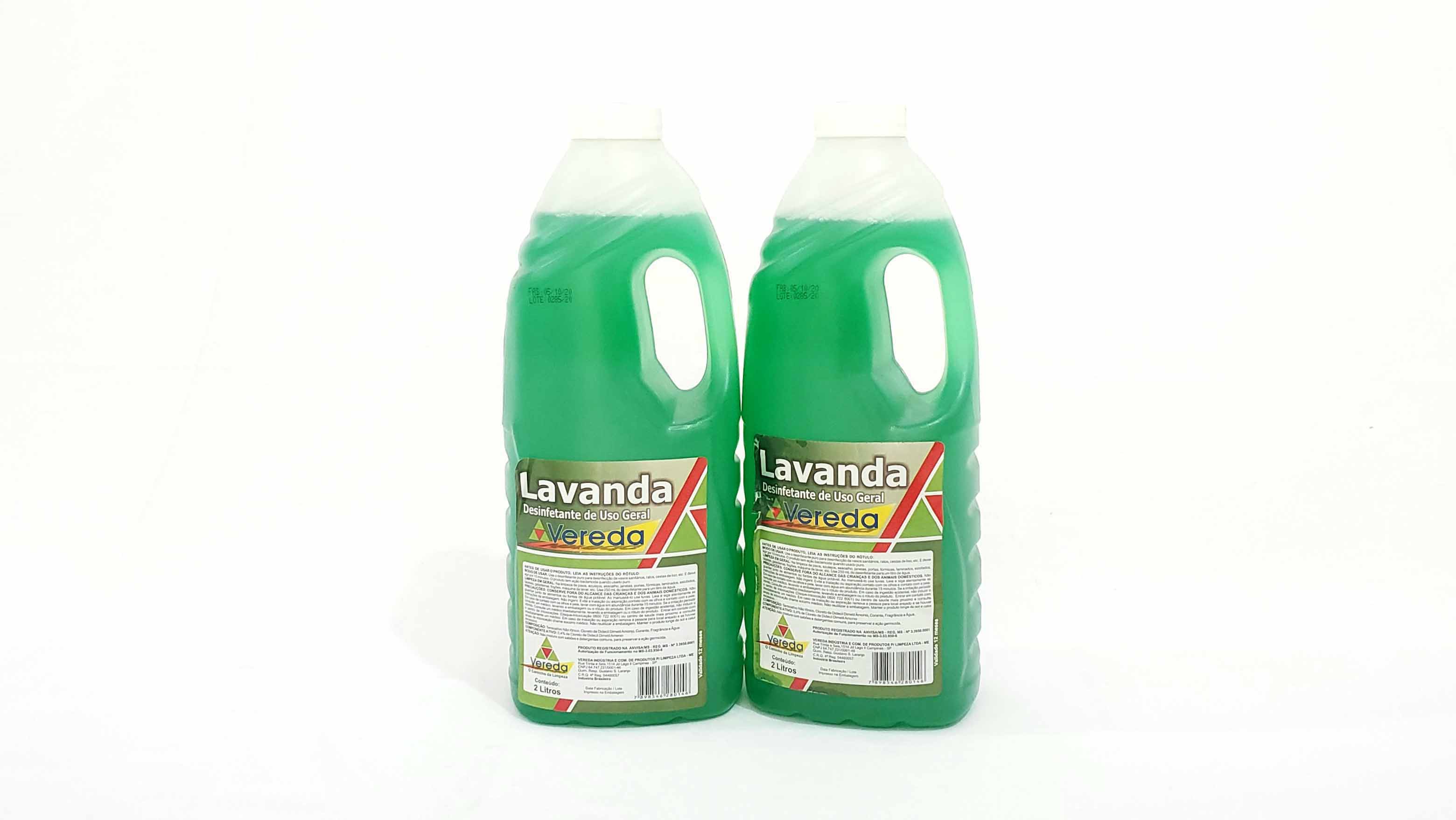 Imagem do produto: Desinfetante p/ Uso Geral Vereda, Bactericida Lavanda 2L